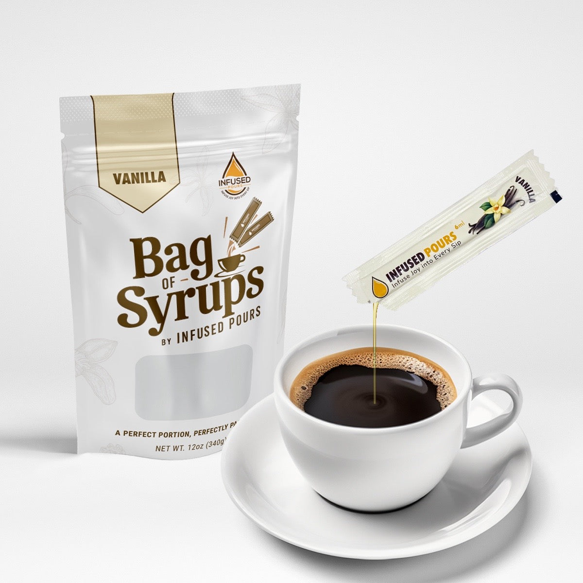 Vanilla Syrup Packets: Perfect for Coffee Lovers - Infused Pours